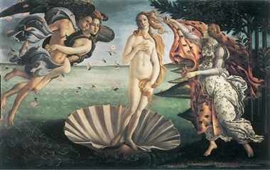 西方世界名画--波提切利 《维纳斯的诞生》