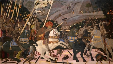 西方世界名画--保罗 乌切洛《圣罗马诺之战》