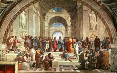 拉斐尔《雅典学院》  一幅画描绘西方文明的基因
