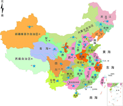 中国各省份名字的来源